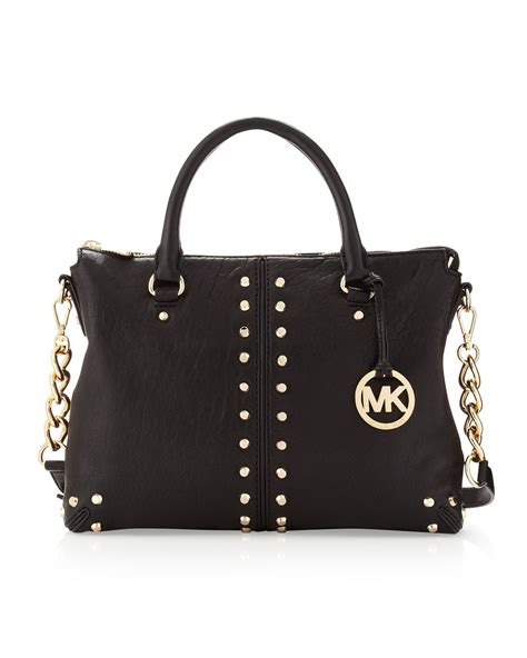 michael kors studded purse black